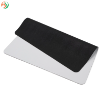 AY Tapis de souris de jeu en caoutchouc polyester blanc personnalisé Rouleau de matériel chauffé par sublimation vierge Stock disponible