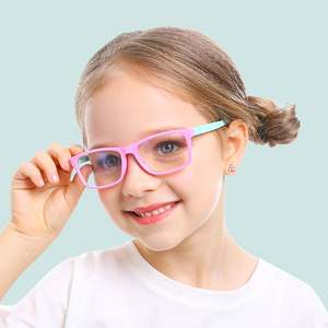 Gafas de Sol Cuadradas para Niños y Niñas con Logotipo Personalizado, Gafas de Moda para Niños, Gafas con Bloqueo de Luz Azul, Monturas de Gafas para Niños Anti Luz Azul - Product Image 2