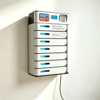 Estación de Carga Segura VOX de 8 Compartimentos Grandes con Carga Rápida PD20W para Tablets iPad de 11 Pulgadas, Ideal para Bibliotecas y Centros Comerciales