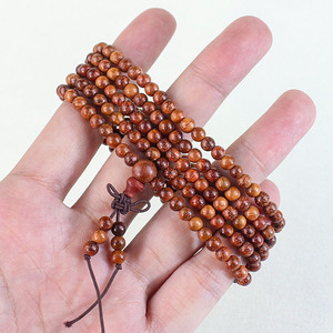 Burmese Rosewood 5Mm Buddhist Prayer Beads 216 Beads Chinese Style Wooden <b>Bracelet</b> Unisex Religious Ceremonies - Product Image 1