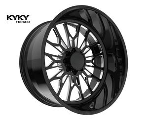 Rines de Aluminio Forjado Negro Personalizados con Tapas Flotantes para Camionetas, 24x12 26x14 8x170 8x180 8x6.5 para FORD F150 F250 <span class=keywords><strong>2022</strong></span> - Product Image 1