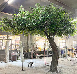 Grand Figuier Artificiel de 3 Mètres pour Décoration de Jardin ou Mariage, Faux Banyan en Plastique Vert pour Intérieur et Extérieur - Product Image 3