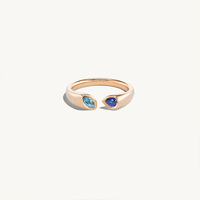 Bijoux en argent sterling 925 les plus vendus : design minimaliste en forme de cœur à boucle ouverte avec pierres en zircone