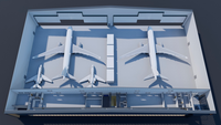 Acier Q345, acier commercial, bâtiments métalliques pour avions