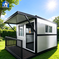 Maison conteneur RELYANCE moderne à 2 étages, matériaux écologiques, structure modulaire en acier léger à double étage avec terrasse