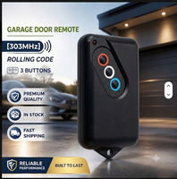 Télécommande de remplacement à code roulant 303 MHz pour ouvre-porte de garage BOL4 BOL6 BOL9 BRD1 BRD3 BHT4