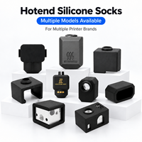 Sarung Silikon Hotend Universal untuk Printer 3D, Penutup Blok Panas, Selubung Termal, Bambu Lab, Creality, Anycubic, Elegoo, Prusa, Snapmaker