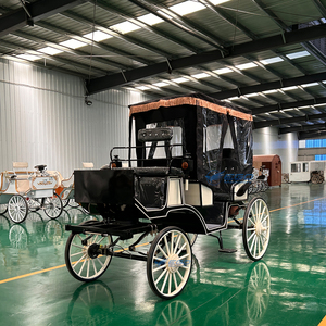 Nouvelle calèche électrique royale de style mariage pour visites de parcs, véhicule à roues tiré par des chevaux - Product Image 3