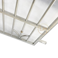 Dernières fenêtres en métal antivol conception maison anti-cambrioleur grille fenêtre en fer forgé de Foshan