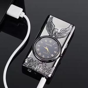 Logo personalizzabile ricarica quadrante <span class=keywords><strong>accendino</strong></span> ad arco con confezione <span class=keywords><strong>regalo</strong></span> Design elegante unico per regali personalizzati - Product Image 2