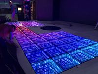 Double Infinity Disco DJ Light up LED 3D Dance Floor pour mariage fête événement vente