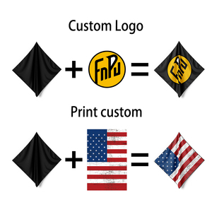 ผ้าพันคอโพลีเอสเตอร์สี่เหลี่ยมระบายอากาศได้หลากสีผ้าพันคอกีฬาลายสก๊อตลายดอกไม้ดีไซน์แบบกำหนดเอง - Product Image 5