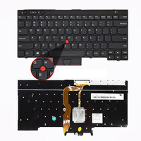 Nouveau clavier d'ordinateur portable mécanique rétroéclairé par LED pour T420S T410i T430 T530 X220i W510 W520 X230 USB 2.0