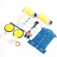 Ligne de repérage intelligente Kit voiture intelligente Moteur TT Kit de bricolage électronique Patrouille intelligente Pièces automobiles Robot électronique de bricolage