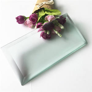 Verre transparent <span class=keywords><strong>extra</strong></span> épais et ultra-petit de 8mm/10mm; Verre poli à bord biseauté pour luminaires - Product Image 5