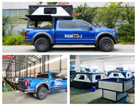 Huntoo - Camper Deslizable para Camioneta 4x4, con Techo Elevable, para Acampar al Aire Libre