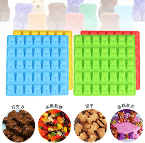 แม่พิมพ์ซิลิโคนรูปหมีขนาดกลาง 35 ช่อง สำหรับทำ<span class=keywords><strong>ช็อกโกแลต</strong></span> ฟัดจ์ เยลลี่ พุดดิ้ง ลูกอม ขายดี - Product Image 4