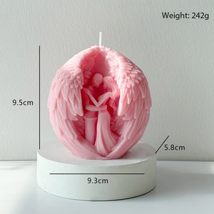 Vente <span class=keywords><strong>en</strong></span> gros 2026 Meilleures ventes Bougie parfumée <span class=keywords><strong>en</strong></span> forme d'ange Bougie <span class=keywords><strong>en</strong></span> cire de soja Parfum personnalisé pour la chambre à coucher Cadeau décoratif pour l'inauguration d'une maison - Product Image 6