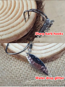 ตะขอเบ็ดสแตนเลสพร้อม<span class=keywords><strong>ช้อน</strong></span><span class=keywords><strong>สวิง</strong></span>สำหรับเหยื่อตกปลาแบบลอยน้ำ ปลาบาส ปลาไพค์ในแม่น้ำ ปลาทะเล ตกปลาจิ๊กกิ้ง ตกปลาหมึก - Product Image 5