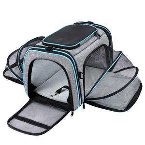 Transportín para Mascotas Aprobado por Aerolíneas, Transportín Grande y Blando para Viajes, Transportín Plegable para Gatos con Almohadilla de Felpa Extraíble y Bolsillos - Product Image 2