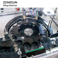 ZONESUN ZS-CQ2A Monobloc Rotatif Double Tête Automatique Aérosol De Gaz Peut Machine De Remplissage