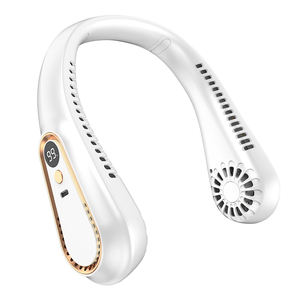 Ventilador de cuello colgante de refrigeración por aire, ventiladores de banda para el cuello personales, pantalla LED portátil deportiva sin aspas recargable por USB, verano 2023 1200mAh - Product Image 6