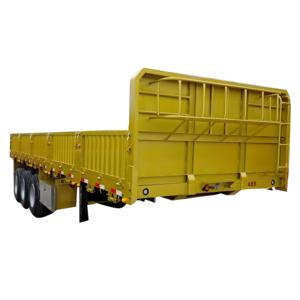 <span class=keywords><strong>LinAn</strong></span> 40FT 80 tonnes 3 essieux lit bas semi-remorque acier mécanique/Suspension pneumatique conteneur Standard paroi latérale taille personnalisable - Product Image 4