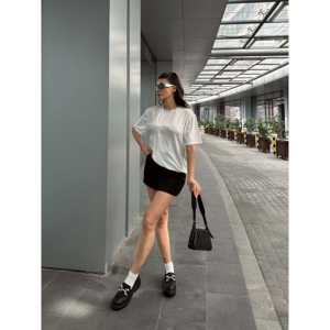 เสื้อยืดลายโซ่ ผ้าฝ้ายเจอร์ซีย์ 100% ระบายอากาศได้ดี แขนเสื้อปกติ สำหรับผู้หญิง - Product Image 2