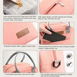 Bolsa Refrigerante Plegable de Gran Capacidad, Diseño Clásico, Aislamiento Térmico de Alta Calidad, Reutilizable, para Alimentos, de Aluminio - Product Image 3