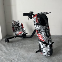 Trottinette Électrique à Trois Roues Flame Graffiti pour Enfants, Drift Trike Rotatif à 360 Degrés, Véhicule de Divertissement Extérieur