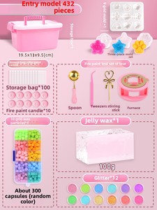 ของเล่นบีบซิลิโคนทนทานสำหรับเด็กผู้หญิง ทำเองได้ สำหรับเด็กอายุ 6 ปีขึ้นไป ของขวัญคลายเครียด ดีไซน์เยลลี่แว็กซ์ - Product Image 6