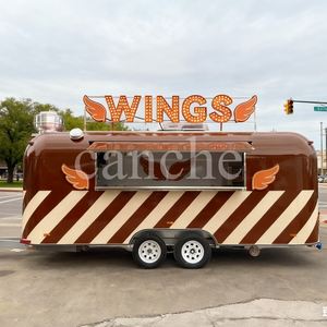 Chariot alimentaire remorque de cuisson chariots à hamburgers remorquable mobile barbecue stocké remorques de nourriture remorque entièrement équipée de nourriture à vendre - Product Image 4