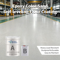 Peinture de sol auto-nivelante de couleur époxy imperméable antidérapante pour intérieur/extérieur pour salle de bain imitant les carreaux de céramique