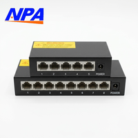 Switch de Red Gigabit de 5 Puertos 10/100/1000Mbps, Metálico, de Escritorio, 4.8Gbps, Plug and Play, QoS, Apilable, para Hogar, Oficina, Cámara IP