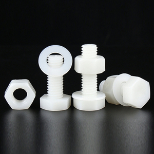 Nylon Outer Hexagonal Bolt Pa66 White Plastic <strong>Screw</strong> M5 M6 M8 M10 M12 10pcs - Product Image 1