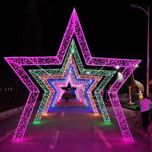 Luz de túnel con tema 3D personalizada, decoración navideña, arco Led <span class=keywords><strong>Ing</strong></span>, motivo para exteriores - Product Image 4