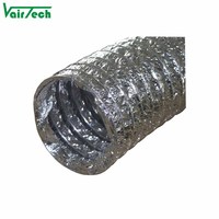 Tuyau flexible réglable en aluminium résistant à la chaleur et ignifuge pour climatiseur