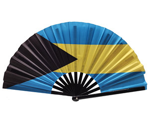 Abanico de Mano de Bambú con Bandera de Cuba, Impresión Personalizada - Product Image 2