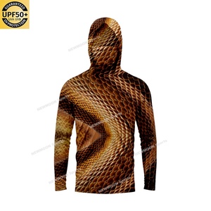 เสื้อเชิ้ตยุทธวิธีป้องกันรังสียูวี UPF 50+ แห้งเร็ว สีเขียวนีออน ระบายอากาศได้ดี เสื้อตกปลาผู้ชาย เสื้อคลุมลายพรางสำหรับตกปลา แบบสั่งทำได้ - Product Image 6