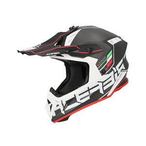Casco Offroad Acerbis Steel Carbon 22-06 Rosso per Moto - Product Image 1