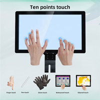 Écran tactile capacitif PCAP personnalisé QUDEE 8.4/10.1/10.4/12.1/12.5/15/15.6/17.3/18.5/19/19.5/21.5/23.6/23.8/27/32/55 pouces