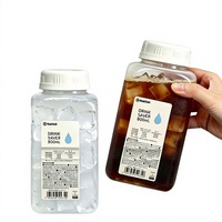 Gobelets en plastique réutilisables importés du Japon, résistants au congélateur – Design minimaliste portable pour usage domestique, boissons glacées, café, lait, thé à emporter