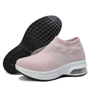 New update ladies slip on outdoor Walking Shoes Women Fashion Sneakers Comfort air cushion training shoes