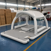 Bateau gonflable de luxe en PVC avec auvent pare-soleil pour piscine, lac, océan, fête, loisirs