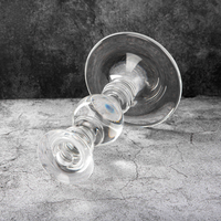 Candélabre en cristal K9 de style colonne romaine classique pour la décoration de table de banquet formel