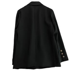 Veste de costume noire pour femme, nouvelle collection automne, coupe ajustée, style urbain tendance, petit blazer. - Product Image 4