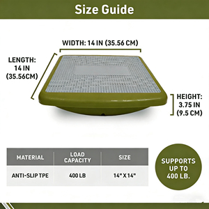 Tabla de Equilibrio Cuadrada Wobble de PP+TPE - Portátil, Antideslizante y Duradera para Ejercicio en Casa y Entrenamiento de Equilibrio - Product Image 2