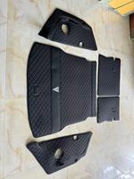 Tapis de sol de voiture en cuir de luxe, ensemble complet 4/3 pièces, 10 mm d'épaisseur, design horizontal, pour Civic/Audi/Tesla/BYD/E46/E60/E90