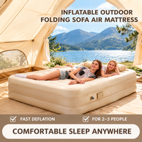 Canapé pliant d'extérieur AeroMara, matelas pneumatique gonflable pour le camping, lit double portable avec pompe, 5 kg, utilisation en salon