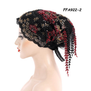 Colección 2026: Sombrero de Fiesta Africano con Cuentas para <span class=keywords><strong>Mujer</strong></span>, Auto Gele, Estilo Nigeria, para Eventos al Aire Libre, Negocios y Playa - Product Image 3